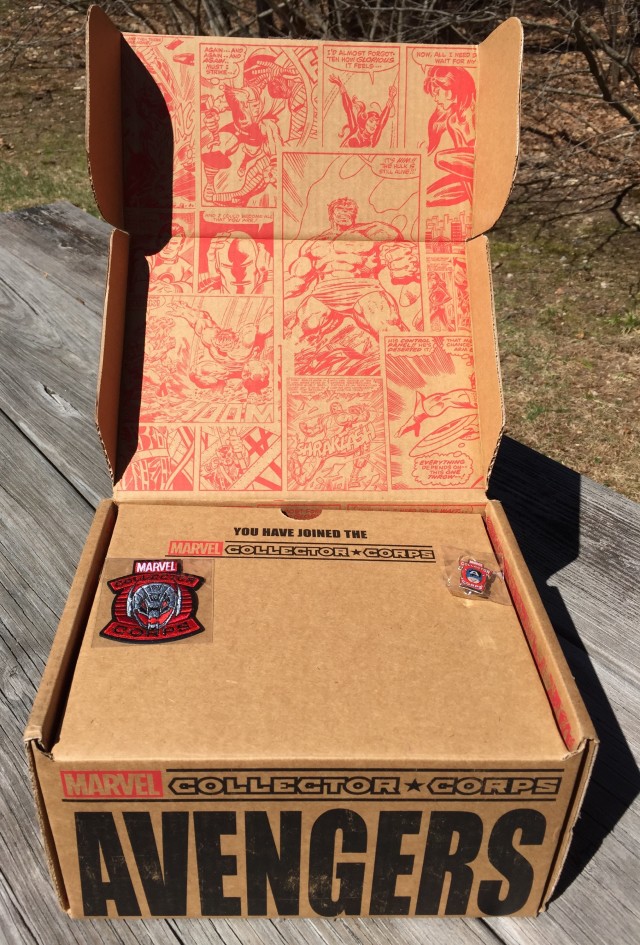 Interior of Marvel Collector Corps April 2015 Box