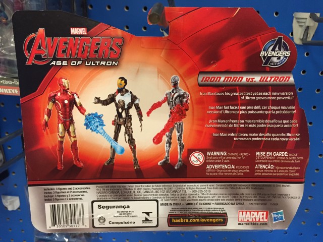Avengers Age of Ultron vs. Iron Man Figures Cardback