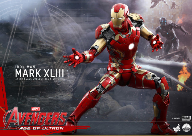 Iron Man Mark XLIII Hot Toys Quarter Scale Figure 2015 Avengers Age of Ultron