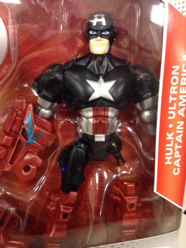 Marvel Super Hero Mashers Black Costume Captain America Figure