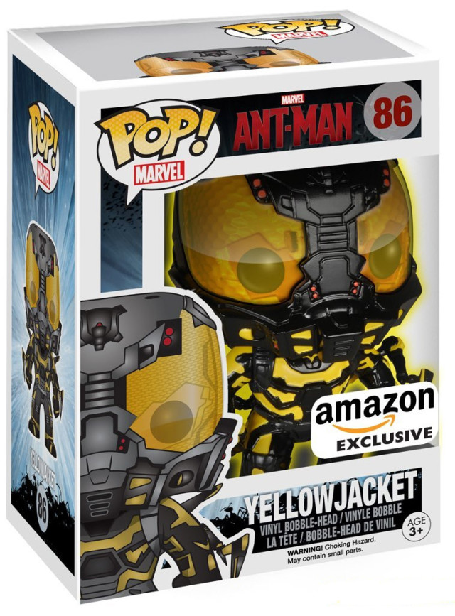 Amazon Exclusive Funko GITD Yellowjacket POP Vinyls Ant-Man Movie