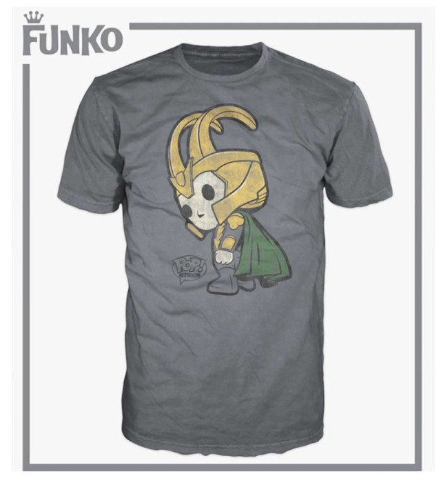 Funko Loki POP Vinyls Tees T-Shirt Hot Topic Exclusive