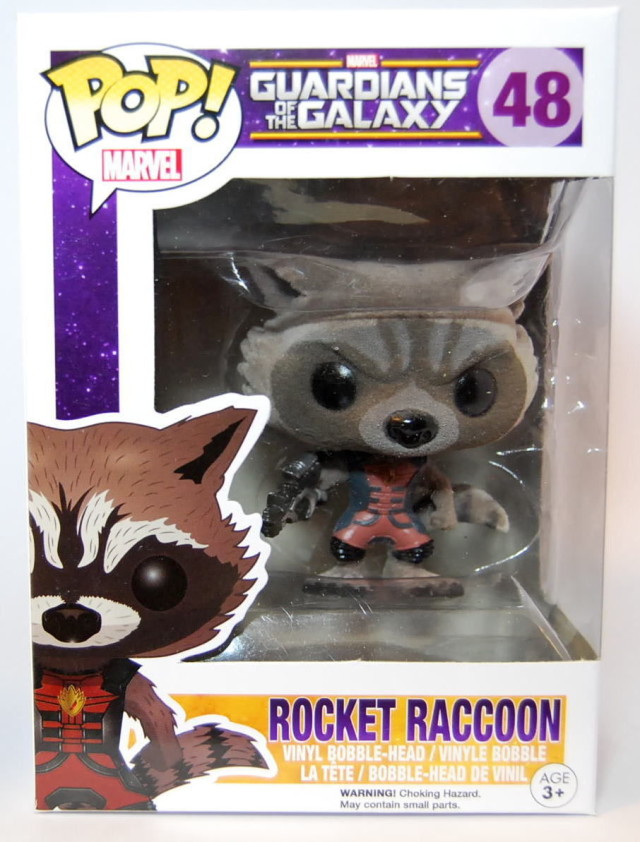 Funko POP Vinyls SDCC 2015 Ravagers Rocket Raccoon Flocked Variant