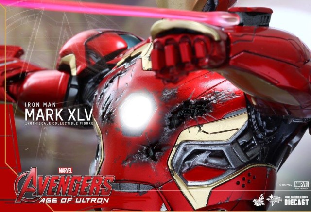 Hot Toys Avenegrs Age of Ultron Iron Man Mark 45 Battle Damaged Chest Plate