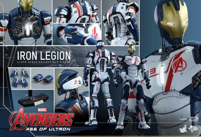 Hot Toys Iron Legion Figure and Accessories