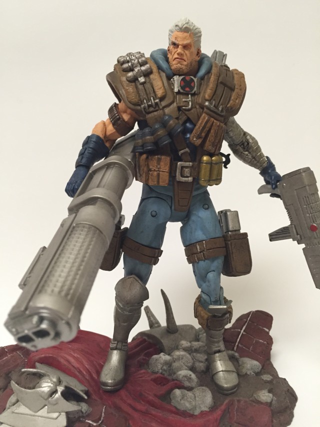 Marvel Select Cable Action Figure on Stryfe Display Base Stand