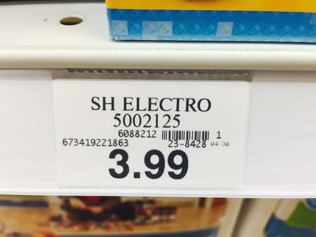 LEGO Electro 5002125 Price-Tag Toys R Us $3.99