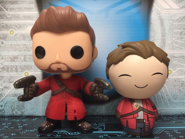 Funko Star-Lord Dorbz and POP Vinyls Figures Comparison