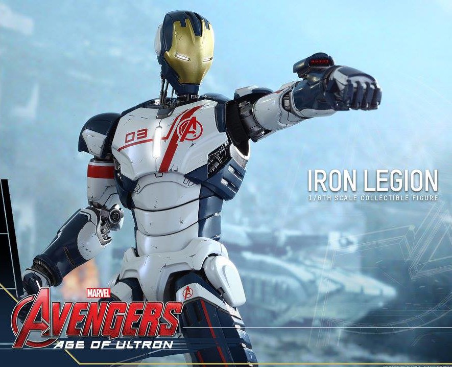 1/6 Hot Toys Marvel Avengers MMS299 Iron Man Iron Legion 12" Action Figure