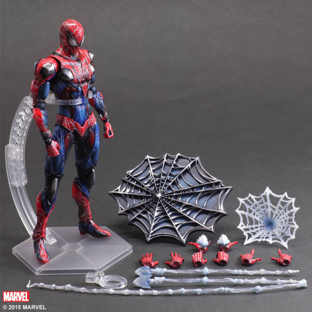 Play Arts Kai Spider-Man Figure and Accessories