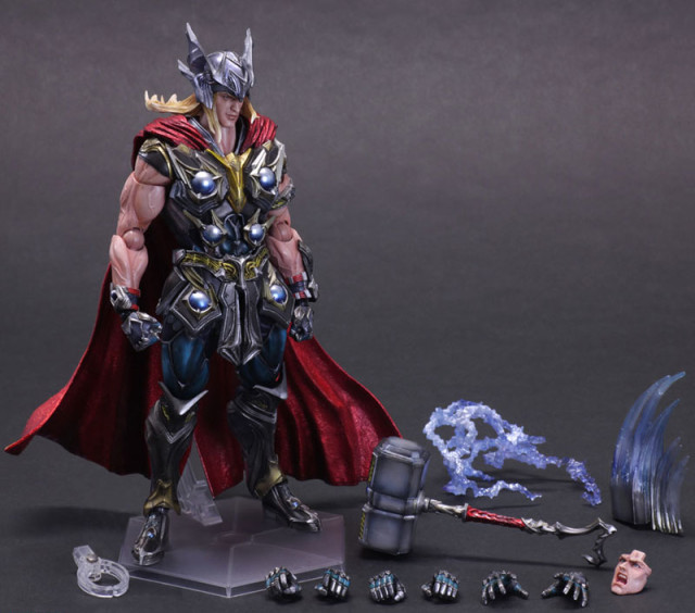 Play Arts Kai Thor Figure and Accessories