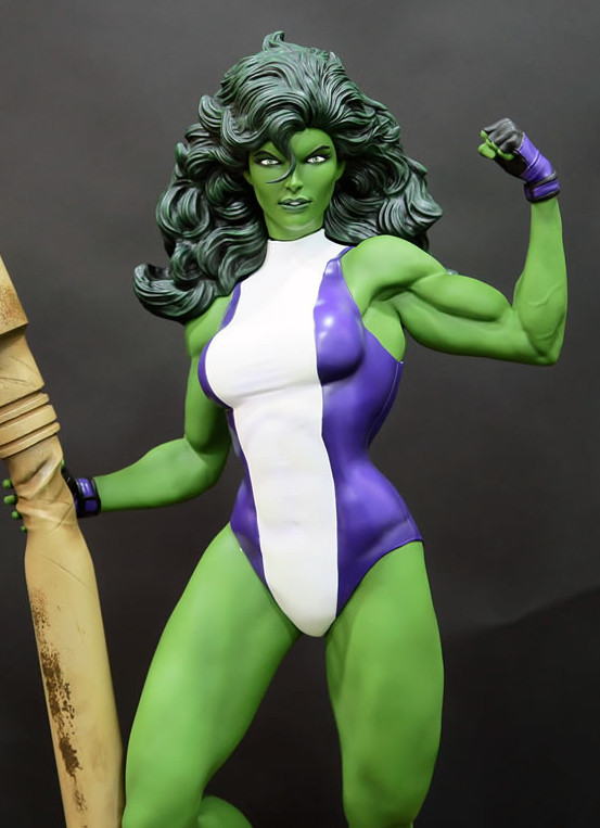 XM Studios She-Hulk Statue Flexing Alternate Arm