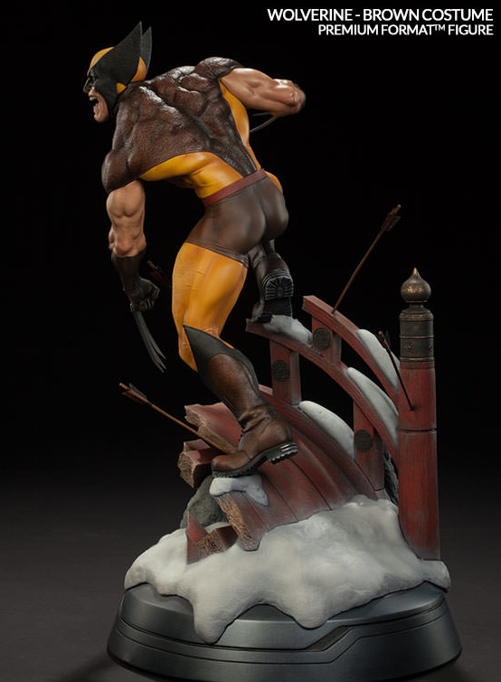 2016 Sideshow Premium Format Figure Wolverine Brown Costume Statue