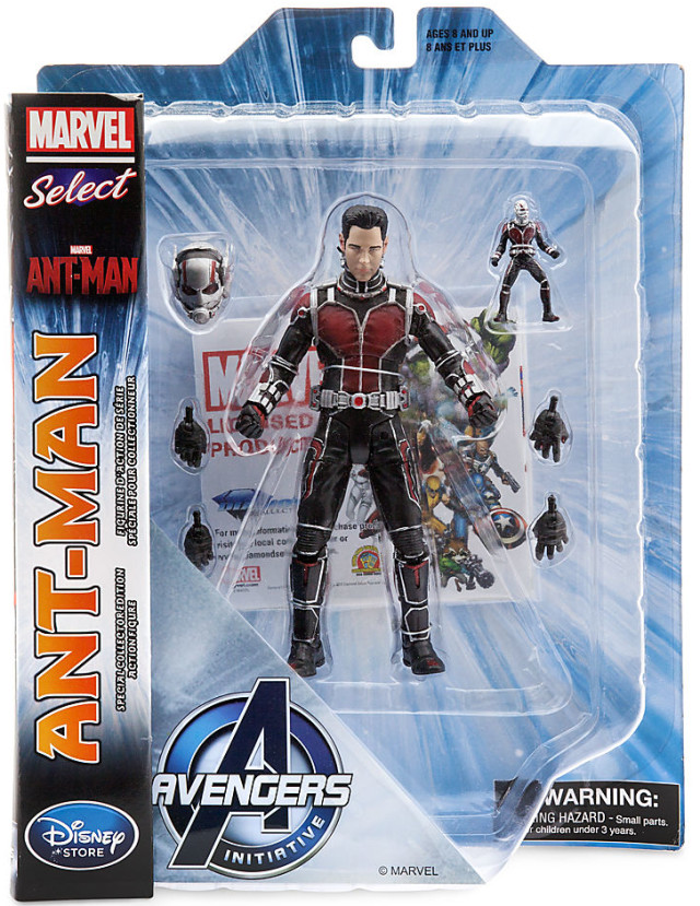 Disney Store Exclusive Unmasked Ant-Man Marvel Select Action Figure
