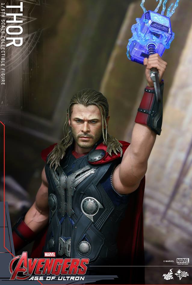 Hot Toys Thor LED Light Up Hammer with Effects Pieces