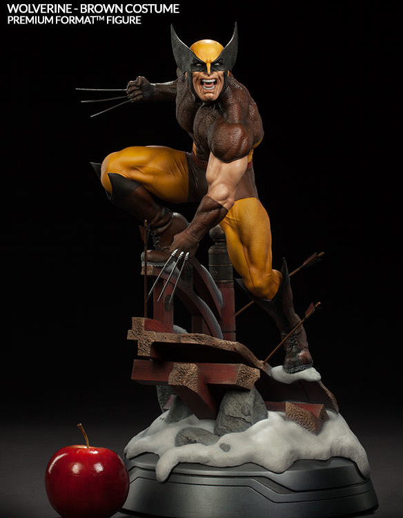 Wolverine Brown Costume Premium Format Figure Size