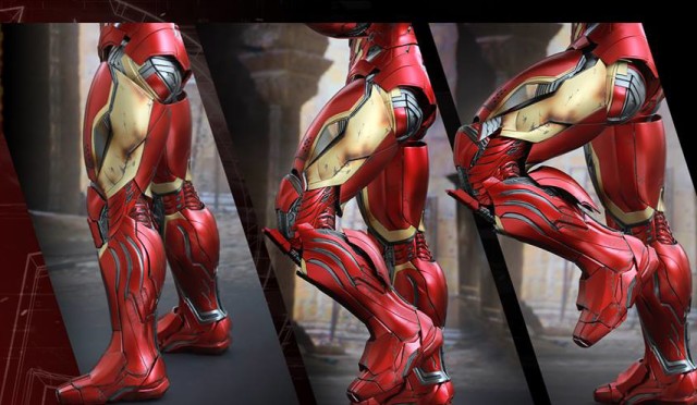 Extending Knee Articulation on Iron Man Mark 45 Hot Toys Quarter Scale Figure