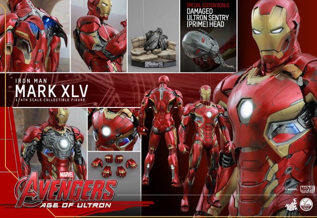 Hot Toys Iron Man Mark 45 Quarter Scale Figure and Accessories