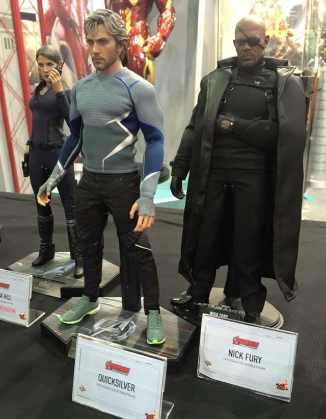 Hot Toys Quicksilver and Nick Fury Sixth Scale Figures