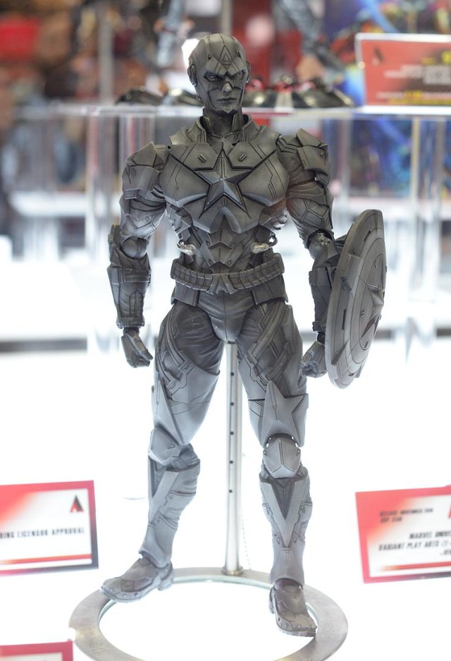 Play Arts Kai Captain America Unpainted Prototype SDCC 2015