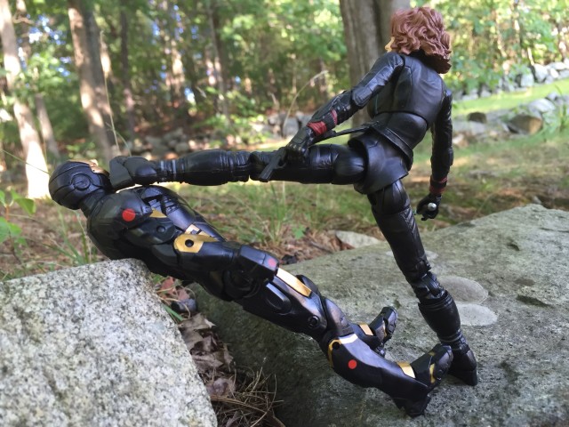 Black Widow Marvel Select Movie Figure Doing Karate Kick