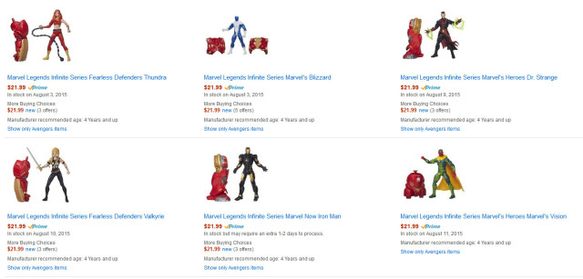 Marvel Legends Hulkbuster Series on Amazon