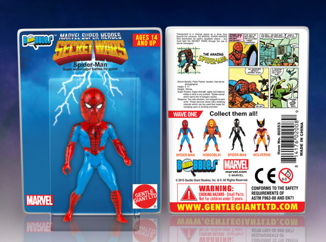 Marvel Secret Wars Spider-Man Micro Bobbles Figure