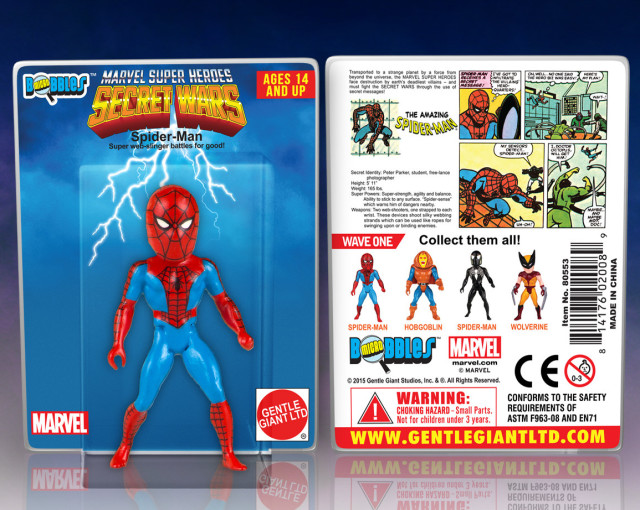 Marvel Secret Wars Spider-Man Micro Bobbles Figure