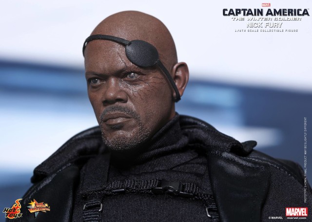 Nick Fury Damaged Eye Removable Eyepatch Hot Toys Figure