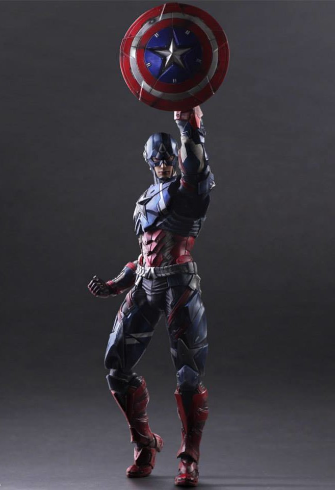 Square Enix Marvel Variant Figures Iron Man, Captain America