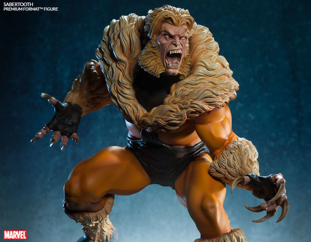 Sideshow Exclusive Sabertooth Premium Format Statue Second Head