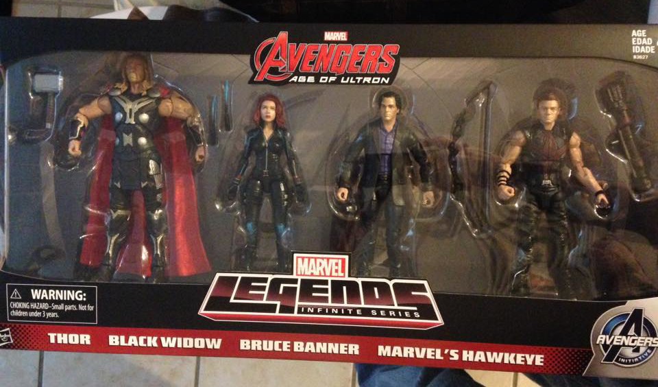 set of marvel action figures