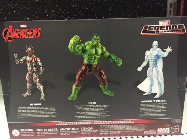 Back of Box Target Marvel Legends Infinite Series Ultron Set
