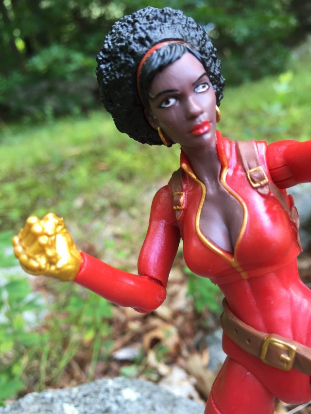 Marvel Legends Infinite Series Misty Knight Figure Close-Up of Eyes