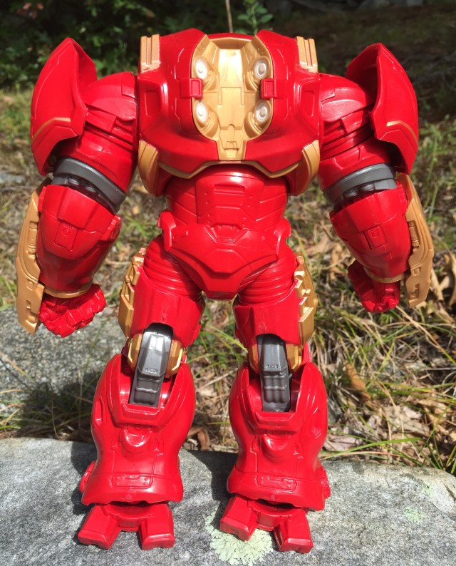 Back of Marvel Legends Hulk Buster Iron Man Build-A-Figure