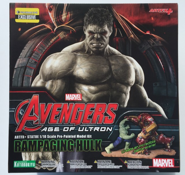 Kotobukiya Rampaging Hulk Box Front EE Exclusive Sticker