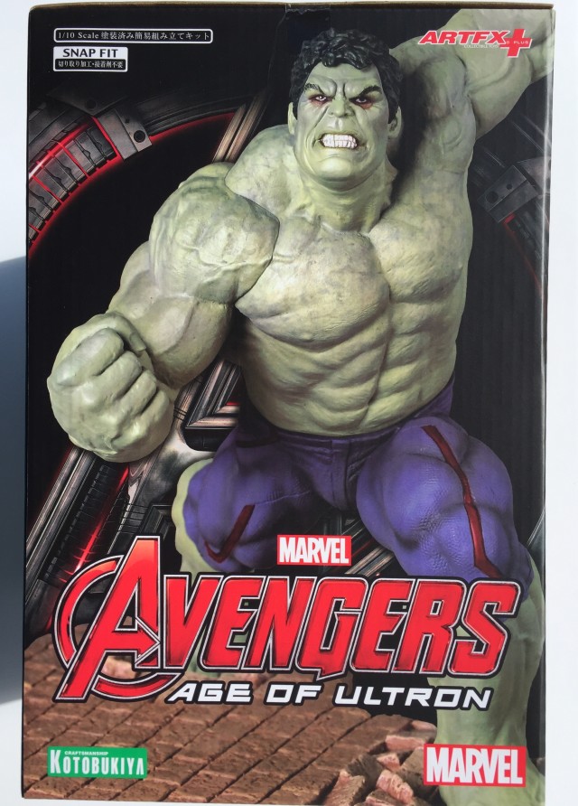 Side of Box Koto Rampaging Hulk Statue