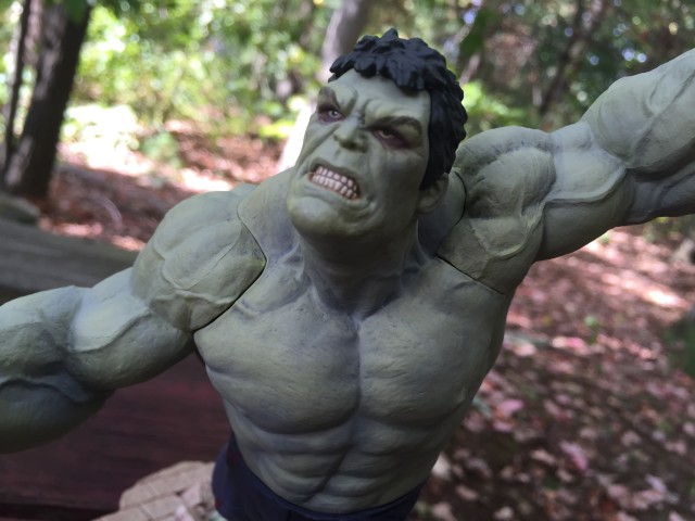 Close-Up of Rampaging Hulk Head Sculpt