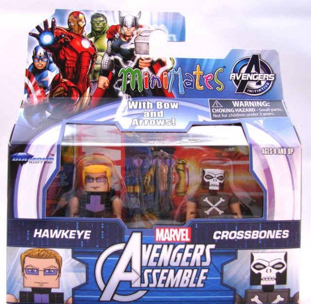 Marvel Animated Minimates Hawkeye Crossbones Packaged Walgreens Exclusive