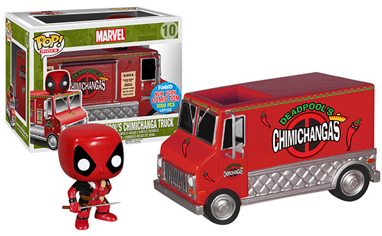 NYCC 2015 Exclusive Funko Deadpool Red Taco Truck POP Vinyls Rides