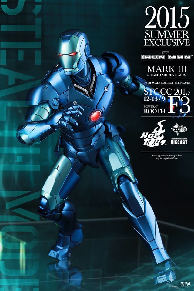 Stealth Iron Man Mark 3 Hot Toys Exclusive Summer 2015 Sixth Scale Figure