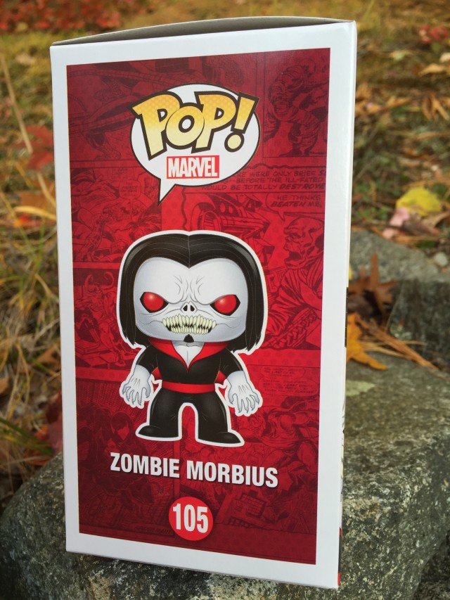 Side of Box Morbius Funko POP Vinyl Exclusive