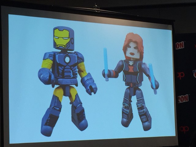 Marvel Animated Minimates Alternate Universe Iron Man Black Widow Figures