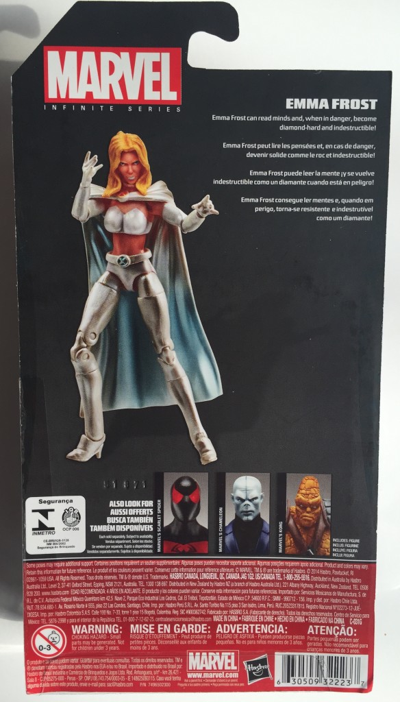 Cardback Marvel Infinite Series Wave 8 Emma Frost Action Figure