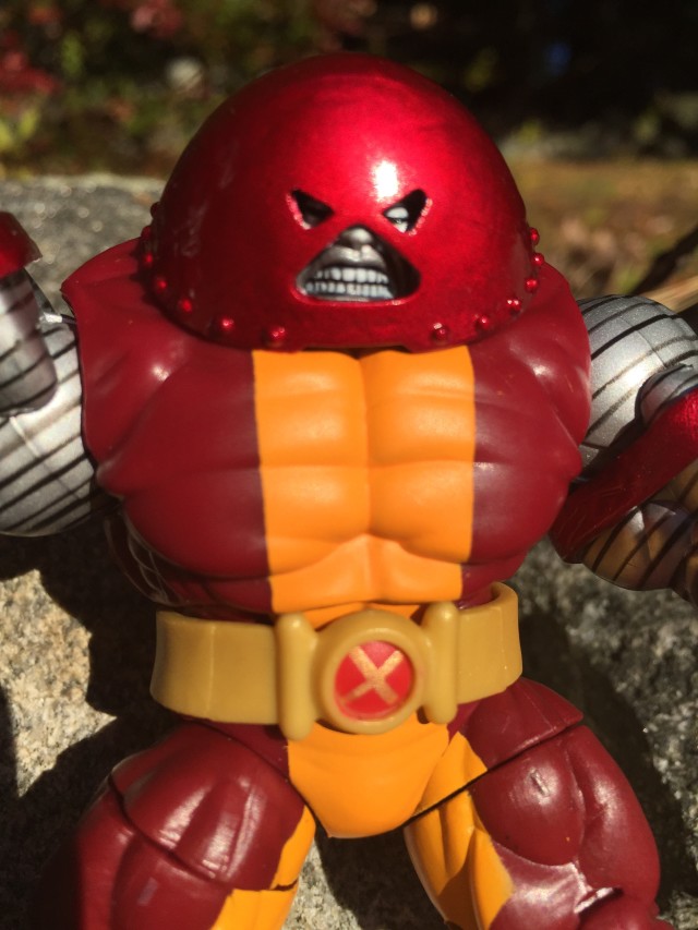 Close-Up of Marvel Infinite Series Colossus Juggernaut 4" Figure