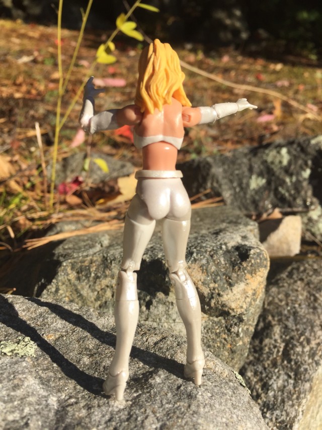 Back of Marvel Infinite Series Emma Frost Figure without Cape