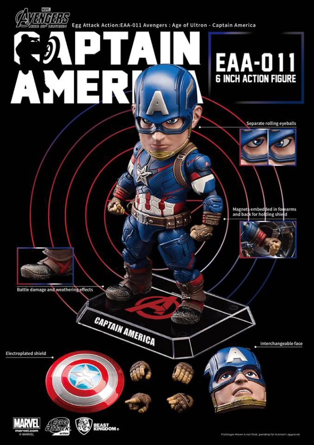Egg Attack Captain America Figure and Accessories
