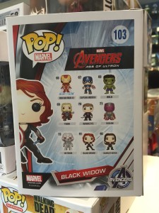 black widow pop vinyls