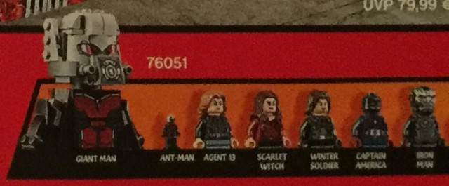 76051 LEGO Minifigures Giant Man Ant-Man Agent 13 Captain America Civil War