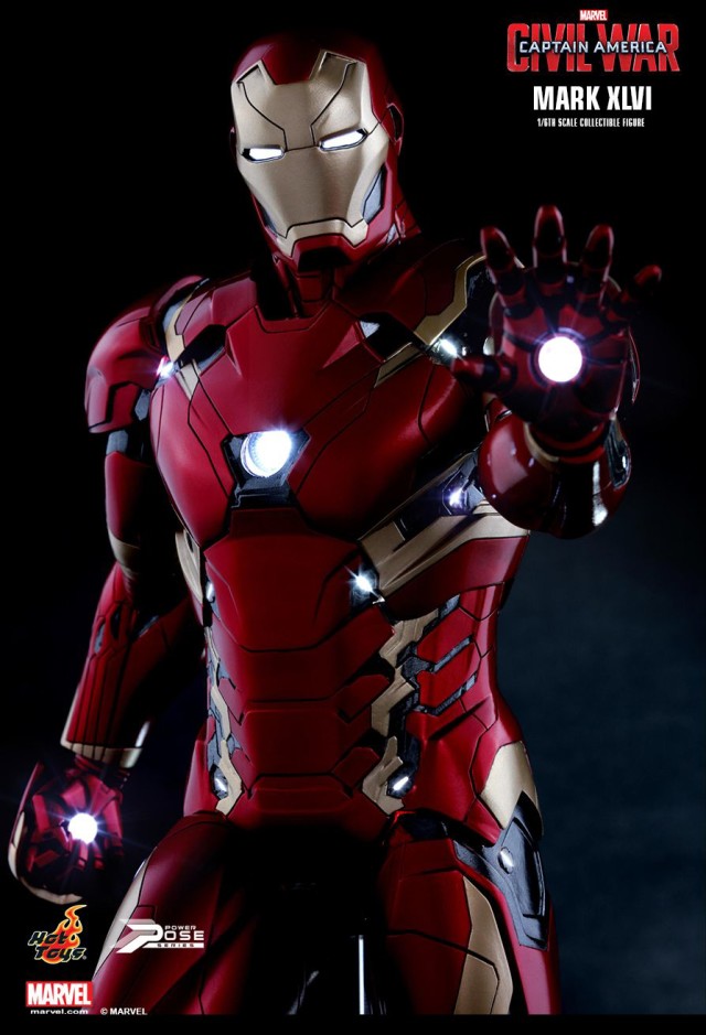 Civil War Hot Toys Iron Man Mark XLVI Figure